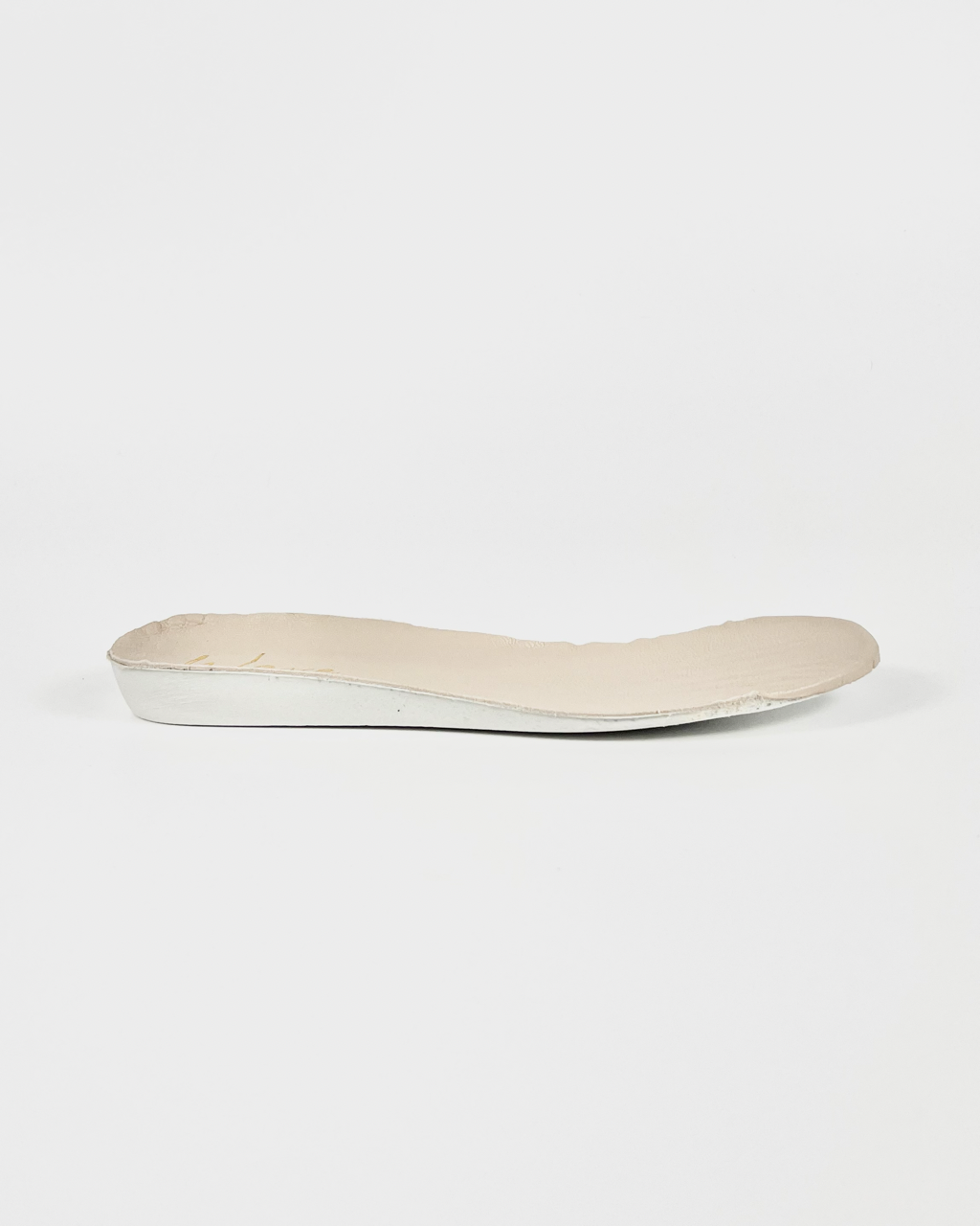 Sneakers "flat" pelle platino - immagine 3